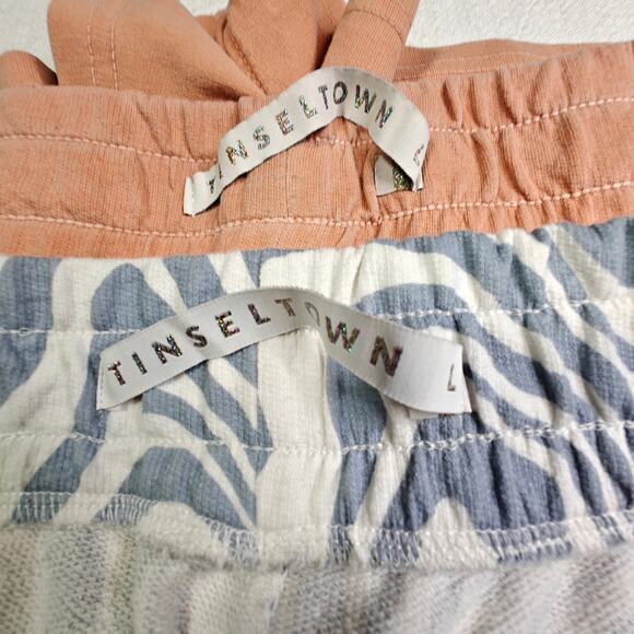 Tinseltown 2 Piece Lounge Shorts Set Comfy & Stylish Size L - Picture 4 of 5